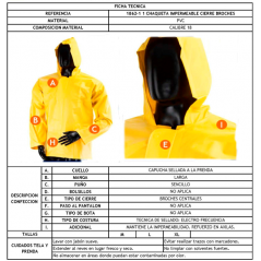 Best Synergy-Chaqueta Impermeable Con Capucha y Cierre Broches 