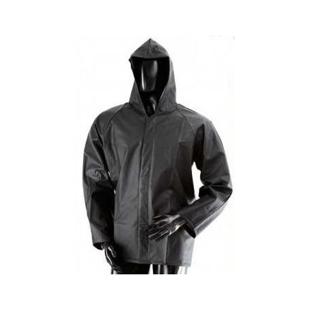 Best Synergy-Chaqueta Impermeable Cremallera Y Velcro Negro