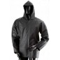 Chaqueta Impermeable Cremallera Y Velcro Negro