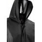 Chaqueta Impermeable Cremallera Y Velcro Negro
