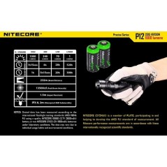 Nitecore-Lanterna Nitecore P12 232 metros 1000 lúmen