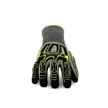 Lizza fina luvas de palma nitrilo e proteção anti impacto NIV Corte 4 Hexarmor 2090 tamanho l