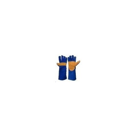 Steelpro-Guante Soldador Azul Naranja Kevlar Reforzado