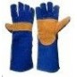 Luva de solda azul laranja kevlar reforçado Luva de solda azul laranja kevlar reforçado