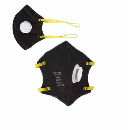 Steelpro-Respirador M9910V Con Válvula N95 Plegable Steelpr