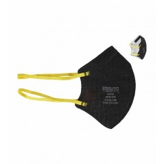 Respirador N95 Steelpro M9910 Plegable Negro y Blanco