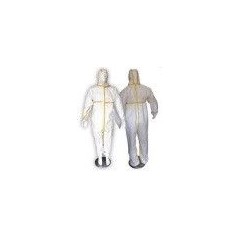 Steelpro-Overol descartável branco Steelpro 7770 ta o quími