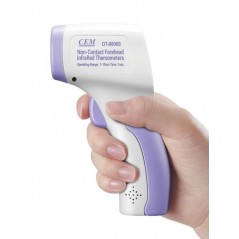 Termômetro infravermelho roxo para controle do corpo do incontentamento de controle