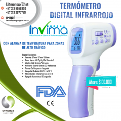 Best Synergy-Termômetro infravermelho roxo para controle do cor