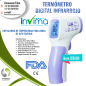 Termômetro infravermelho roxo para controle do corpo do incontentamento de controle