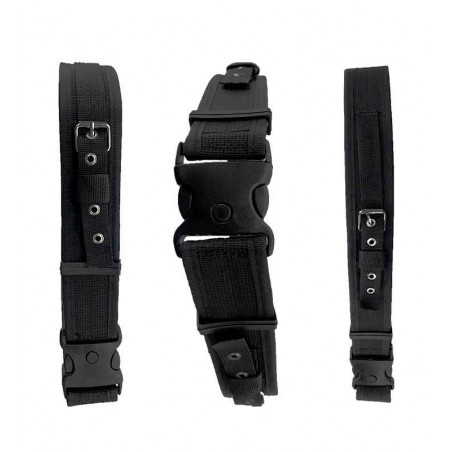 Cinturón Minero Nylon Correas Autorrescatador Y Porta Batería Y Hebilla Con Triple Seguro