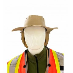 -Pava Con Protector De Cuello Sombrero