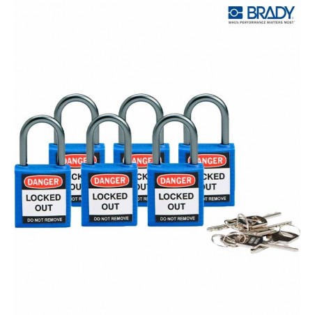 Brady-Fechaduras Brady Bloqueio de nylon compacto B00A6H