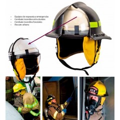 MSA-Capacete Bombeiro Crains Invader 664 Amarelo 10180