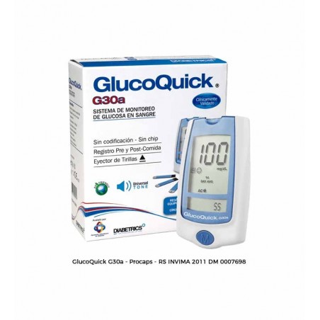 Glucómetro G30a GlucoQuick