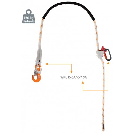 Cinta de posicionamento WPL (subtrack-corda, 3-10 m)