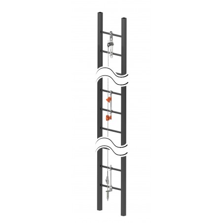 Kaya Safety-Línea De Vida Vertical Amortiguador Con Grip En La