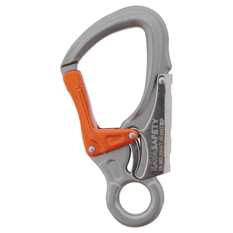 Carabiner de alumínio de segurança dupla 25 mm kl